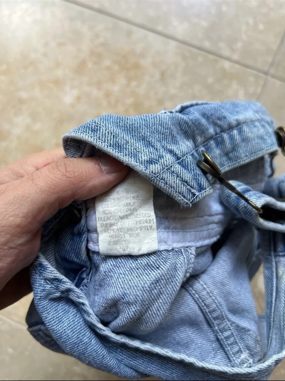 VTG OshKosh Bgosh Vestback Overalls Light Wash 18M